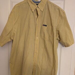 Chaps Yellow Checkered Men's Shirt